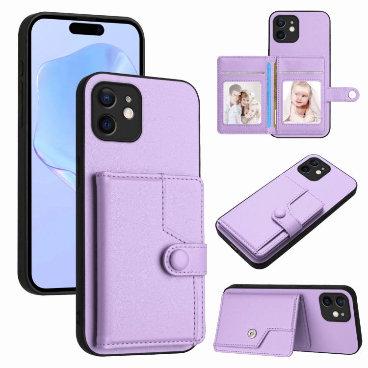 Button Card Bag RFID Anti-theft Phone Case