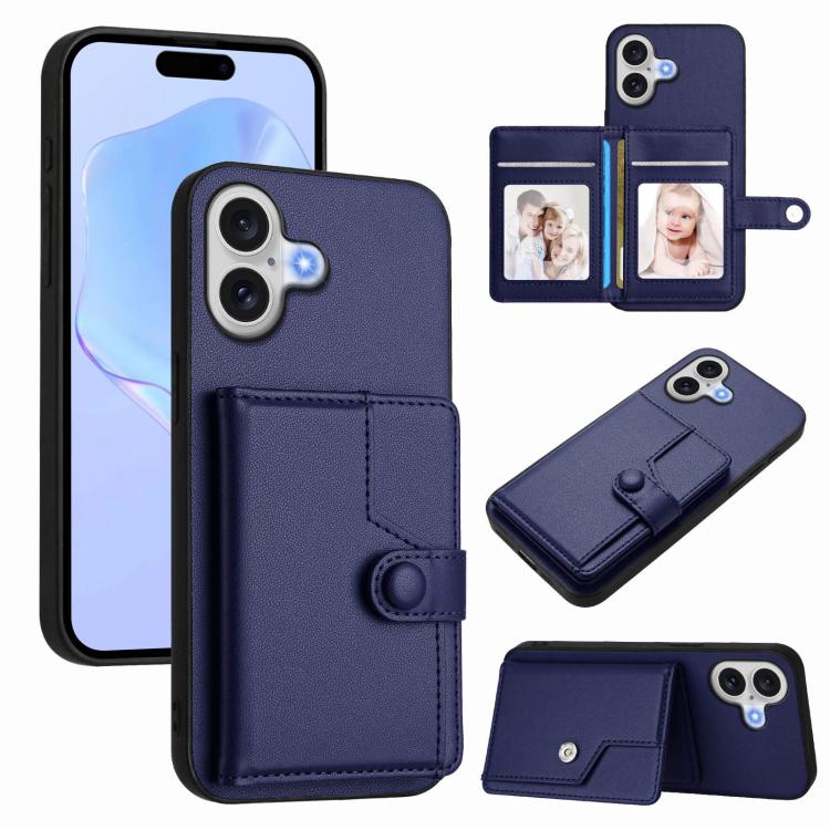 Button Card Bag RFID Anti-theft Phone Case