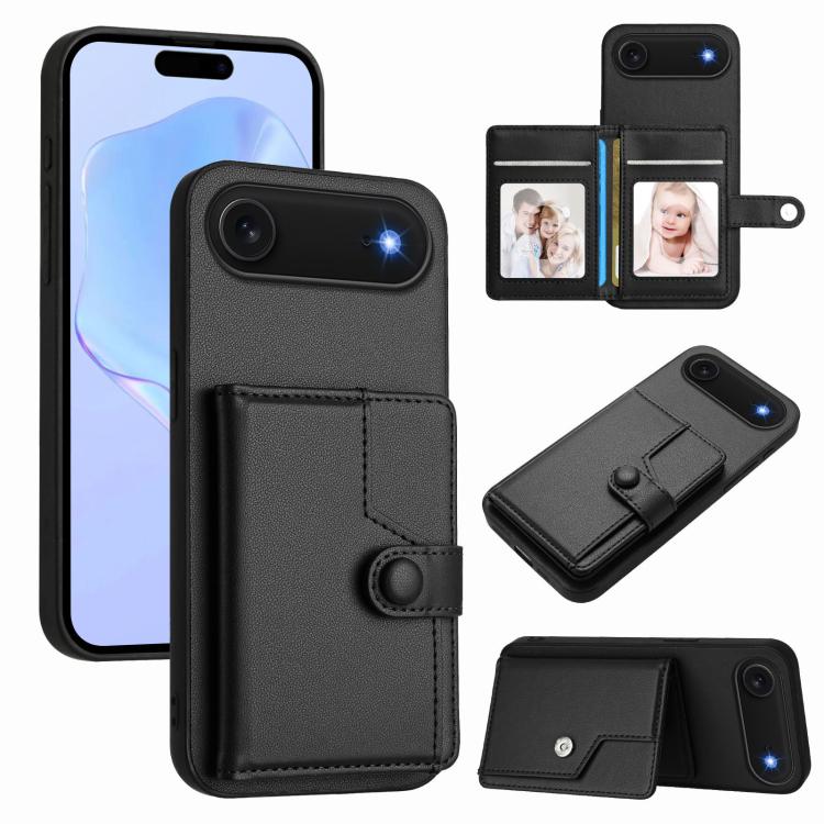 Button Card Bag RFID Anti-theft Phone Case