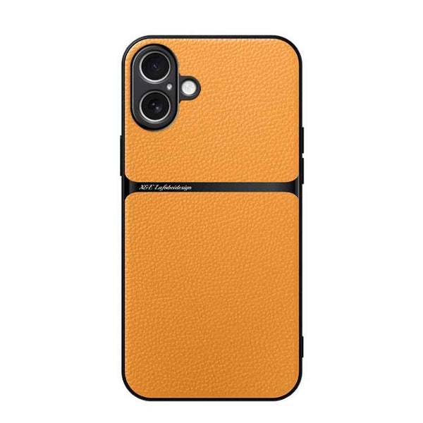Litchi Leather Magnetic Full Coverage Shockproof Phone Case, For iPhone 16e, For iPhone 16 Pro Max, For iPhone 16 Pro, For iPhone 16 Plus