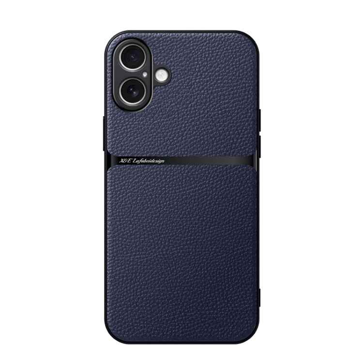 Litchi Leather Magnetic Full Coverage Shockproof Phone Case, For iPhone 16e, For iPhone 16 Pro Max, For iPhone 16 Pro, For iPhone 16 Plus