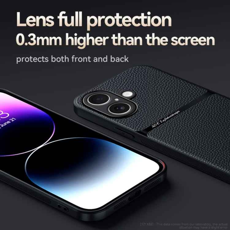 Litchi Leather Magnetic Full Coverage Shockproof Phone Case, For iPhone 16, For iPhone 15 Pro Max, For iPhone 15 Pro, For iPhone 15 Plus