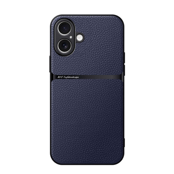 Litchi Leather Magnetic Full Coverage Shockproof Phone Case, For iPhone 16, For iPhone 15 Pro Max, For iPhone 15 Pro, For iPhone 15 Plus