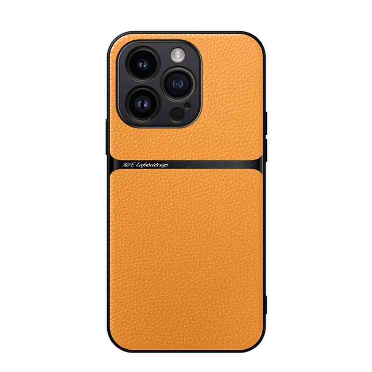 Litchi Leather Magnetic Full Coverage Shockproof Phone Case, For iPhone 16, For iPhone 15 Pro Max, For iPhone 15 Pro, For iPhone 15 Plus
