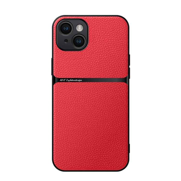 Litchi Leather Magnetic Full Coverage Shockproof Phone Case, For iPhone 16, For iPhone 15 Pro Max, For iPhone 15 Pro, For iPhone 15 Plus