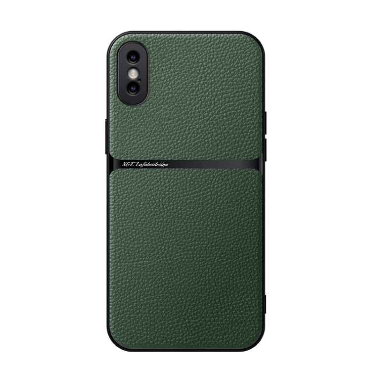 Litchi Leather Magnetic Full Coverage Shockproof Phone Case, For iPhone 11, For iPhone 11 Pro, For iPhone X / XS, For iPhone XR