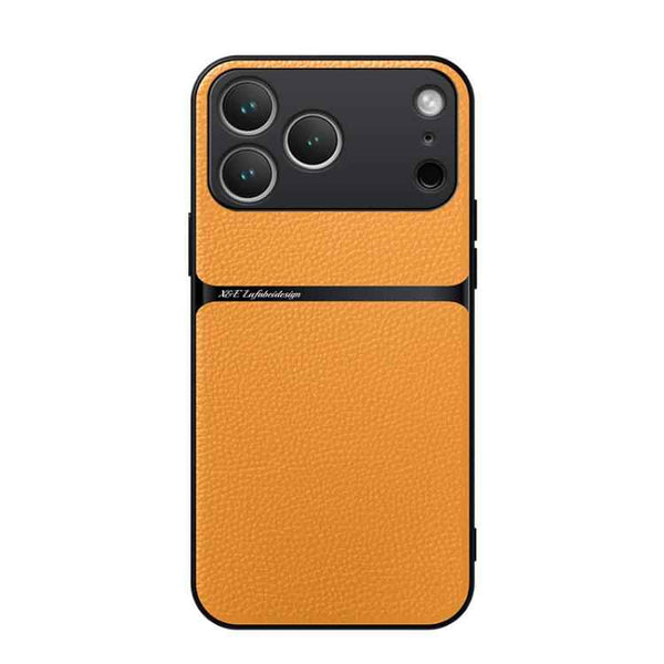 Litchi Leather Magnetic Full Coverage Shockproof Phone Case, For iPhone 17 Pro Max, For iPhone 17 Pro, For iPhone 17, For iPhone Air