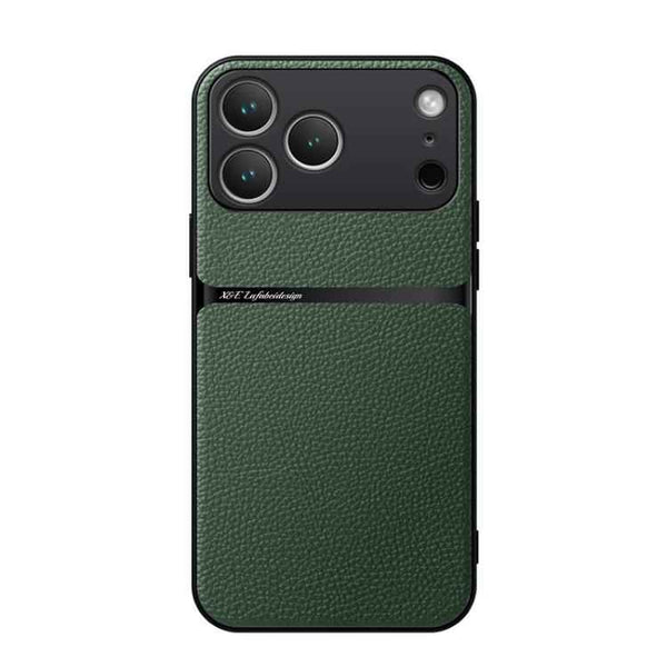 Litchi Leather Magnetic Full Coverage Shockproof Phone Case, For iPhone 17 Pro Max, For iPhone 17 Pro, For iPhone 17, For iPhone Air