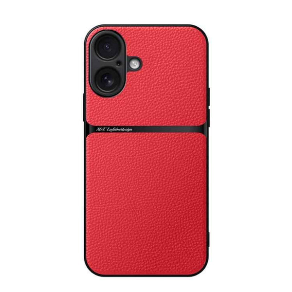 Litchi Leather Magnetic Full Coverage Shockproof Phone Case, For iPhone 17 Pro Max, For iPhone 17 Pro, For iPhone 17, For iPhone Air