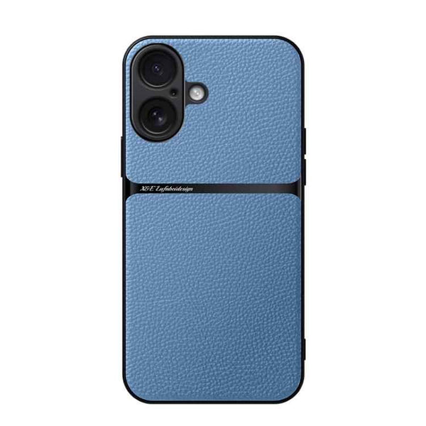 Litchi Leather Magnetic Full Coverage Shockproof Phone Case, For iPhone 17 Pro Max, For iPhone 17 Pro, For iPhone 17, For iPhone Air