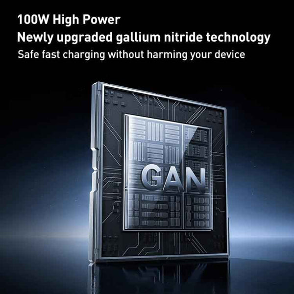 REMAX U2-AC 100W USB and Dual Type-C GaN Digital Display Fast Charger, EU Plug