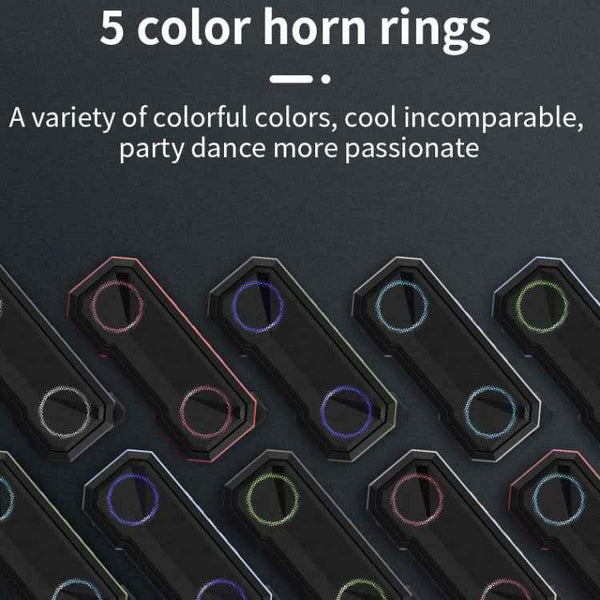 X8 Wireless Bluetooth Speaker IPX7 Waterproof Color Light Subwoofer