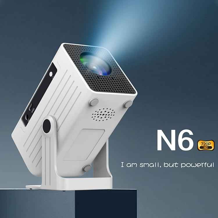 N6 1280x720P 70ANSI Android 11.0 Smart Mini Projector, US Plug, UK Plug, AU Plug, EU Plug
