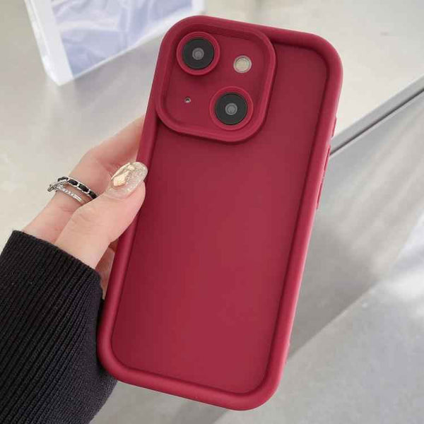 Shockproof Frame Frosted Precise Hole TPU Phone Case, For iPhone 15, For iPhone 14 Plus, For iPhone 14