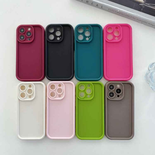 Shockproof Frame Frosted Precise Hole TPU Phone Case, For iPhone 15 Pro Max, For iPhone 15 Pro, For iPhone 15 Plus