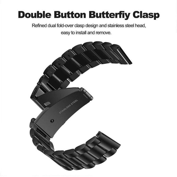 xDfind Three Beads Stainless Steel Watch Band