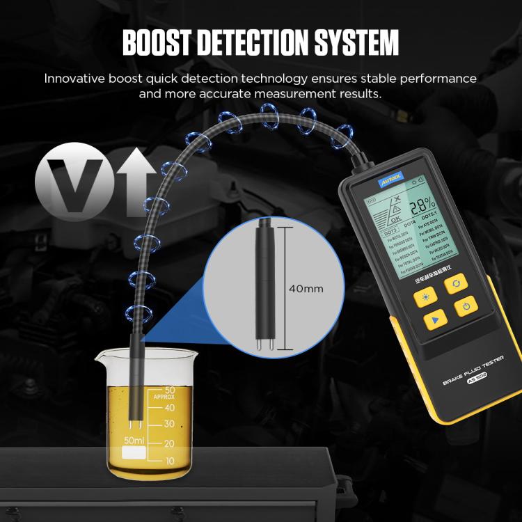 AUTOOL AS502 Digital Display Intelligent Car Brake Fluid Tester Water Content Testing