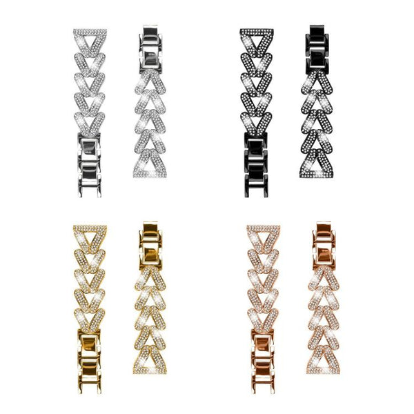xDfind Small Twist Diamond Metal Watch Band