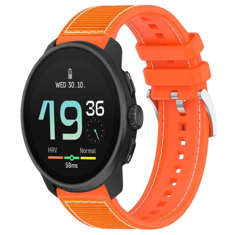 xDfind Hybrid Nylon Braid Silicone Watch Band, 22mm For Suunto Race S / Race / 9 Peak