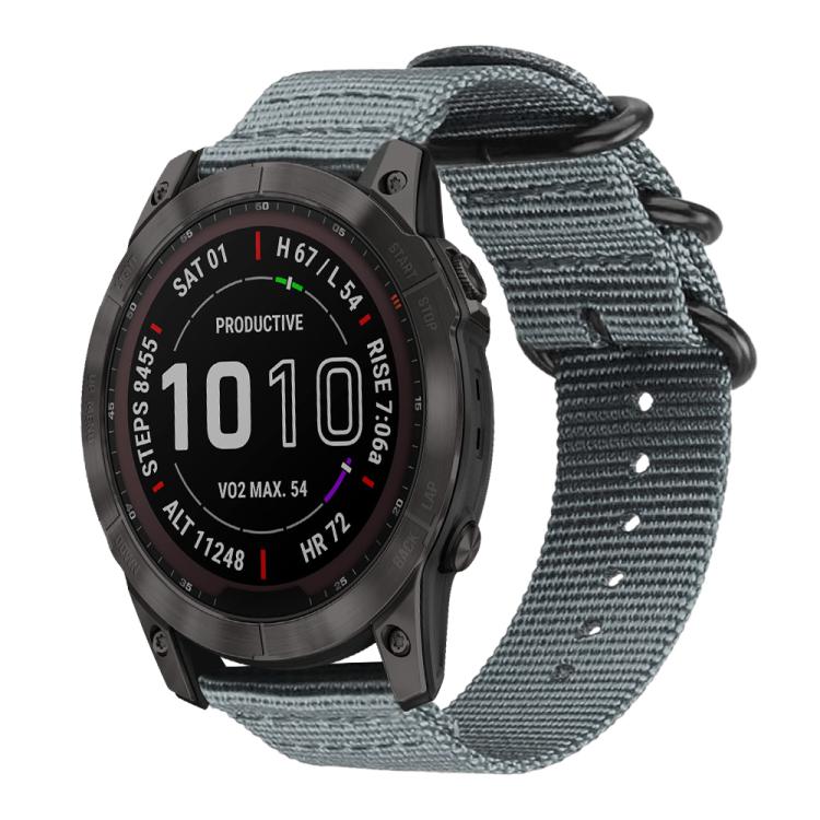 xDfind Ring Buckle Nylon Canvas Watch Band