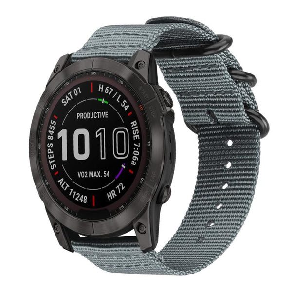 xDfind Ring Buckle Nylon Canvas Watch Band