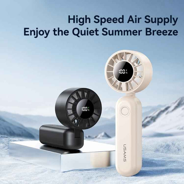 USAMS ZB352 Digital Display Folding Handheld Mini Fan