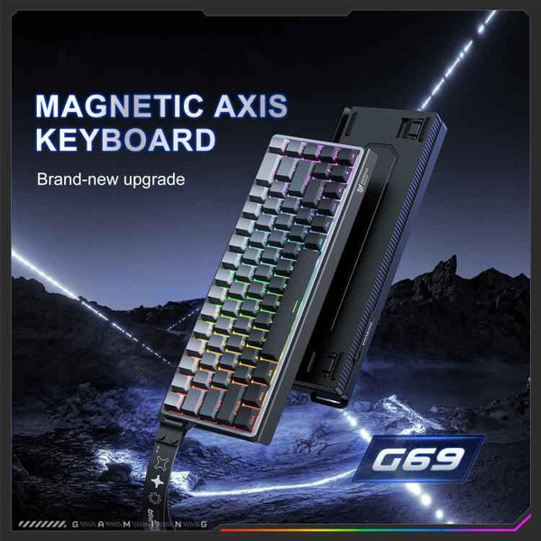 ONIKUMA G69 68 Keys RGB Lighting Wired Magnetic Axis Keyboard