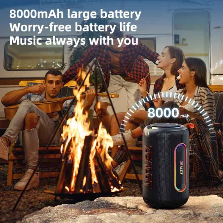 Zealot MP1 60W Portable Outdoor RGB Bluetooth Speaker