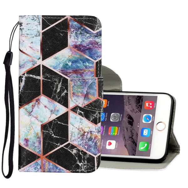Coloured Drawing Pattern Horizontal Flip PU Leather Case with Holder & Card Slots & Wallet & Lanyard, For iPhone 6 Plus & 6s Plus