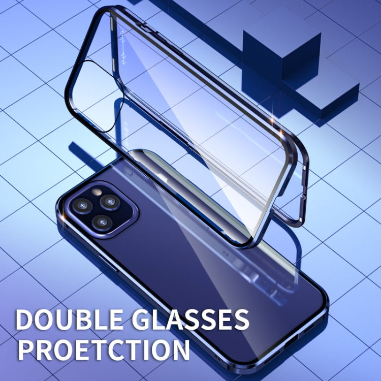 Double Sides Tempered Glass Magnetic Adsorption Metal Frame HD Screen Case