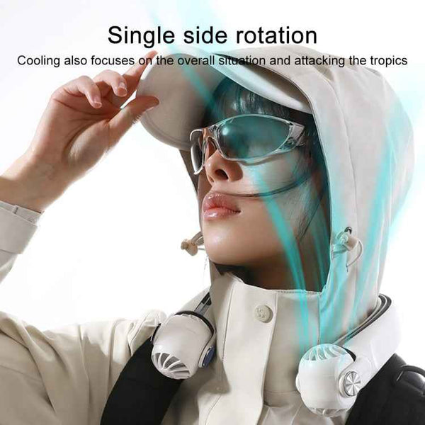 MF080 Rotor Hanging Neck Electric Fan (Green)