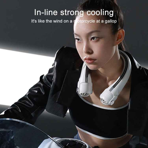 MF080 Rotor Hanging Neck Electric Fan (Green)