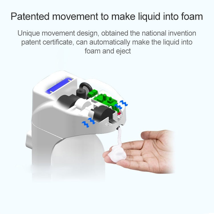 OH-Bubble Wall-mounted Desktop Dual-use Plastic Automatic Induction Foam Soap Dispenser