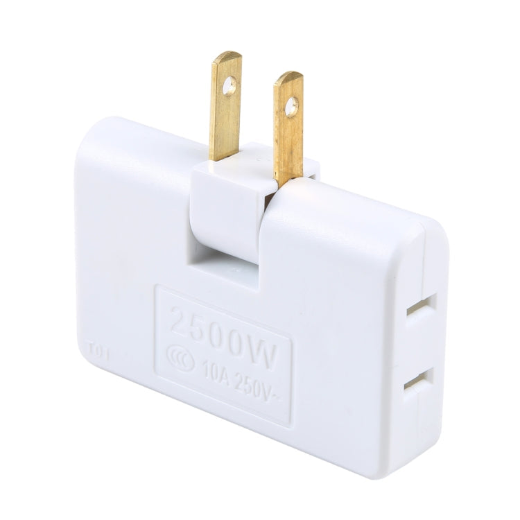 1 to 3 15A 180 Degrees Rotation Extension Multi Plug Mini Slim Wireless Outlet Socket, US Plug, AC 110-220V