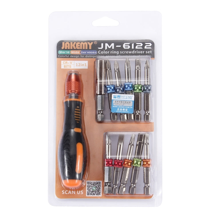 JAKEMY JM-6122 12 in 1 Color Ring Screwdriver Set