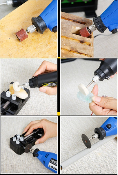 WLXY P-800 80 in 1 Mini Electric Drill Grinder Set, 110V-240V, US Plug