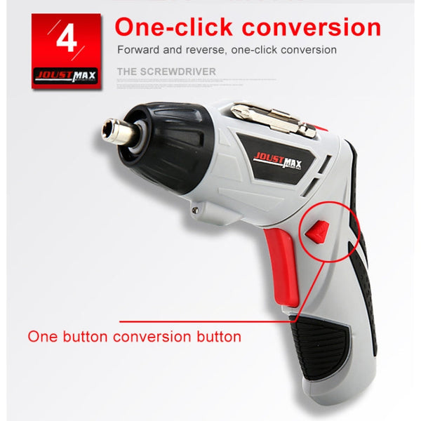 4.8V Multi-functional Household Electric Screwdriver Electric Drill Electric Screwdriver Set US Plug