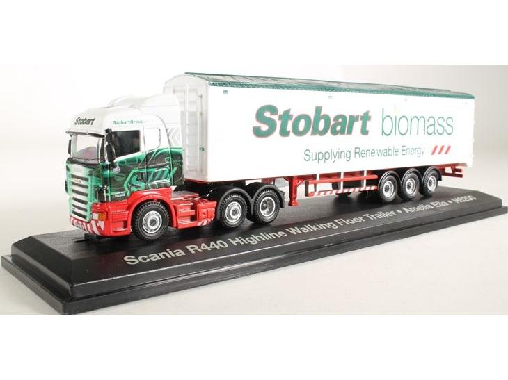Eddie Stobart Scania R440 Highline Walking Floor Trailer Stobart Biomass 1:76 Scale Atlas Editions Diecast Model