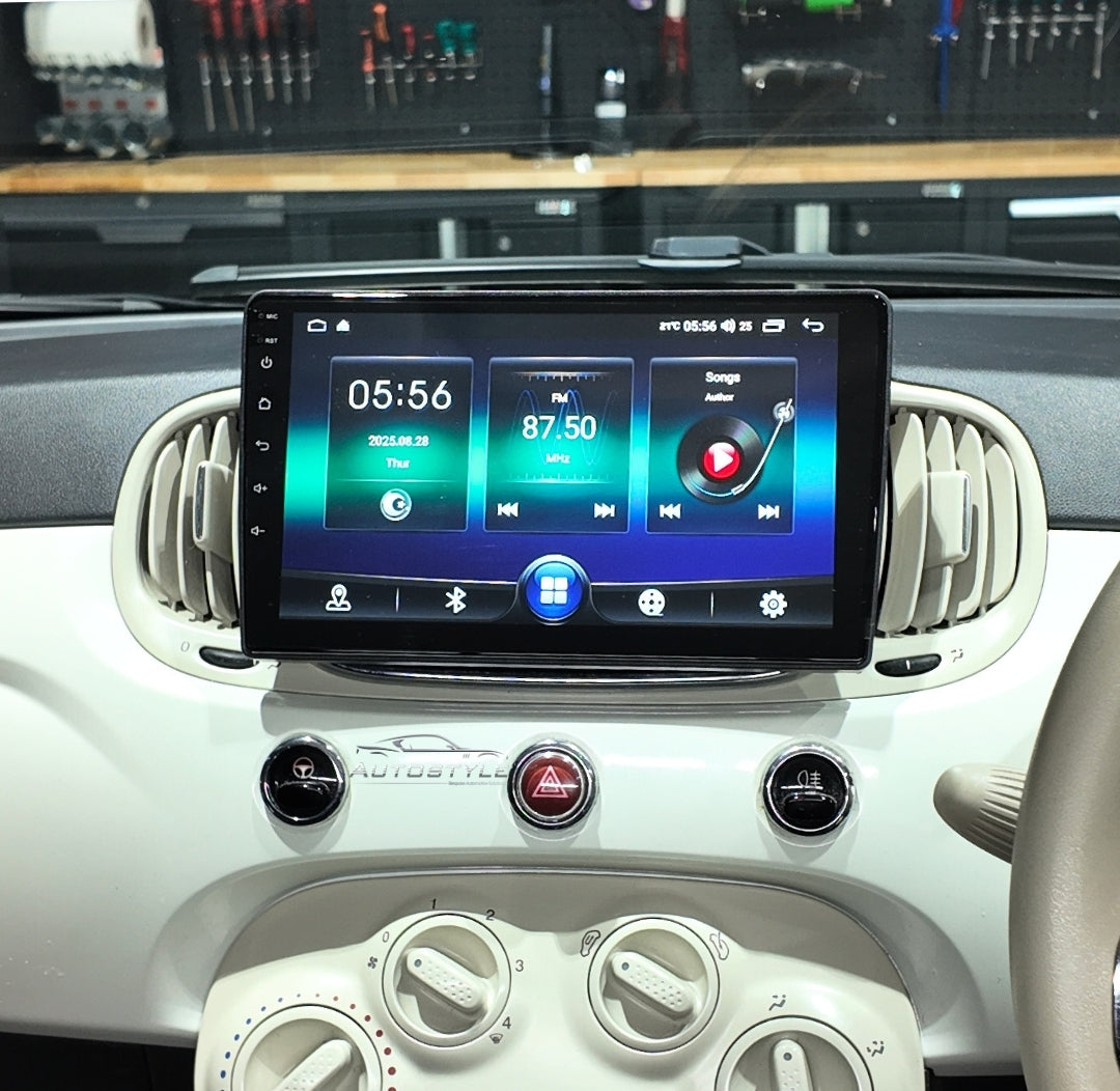 Fiat 500 Apple Carplay / Android Auto 9" Stereo Upgrade 2015+