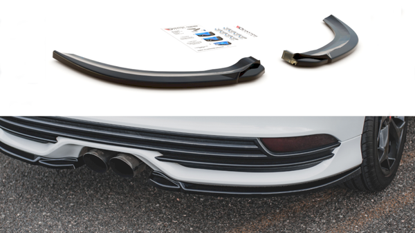 Maxton Design - REAR SIDE SPLITTERS V2 FORD FOCUS ST MK3 FACELIFT (2015-2018)