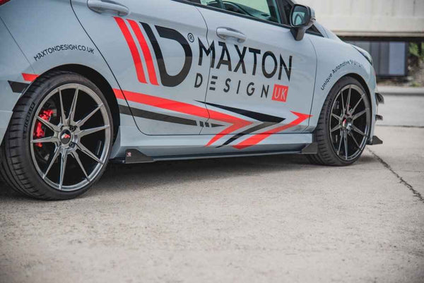 Maxton Design - STREET PRO SIDE SKIRT SPLITTERS (+FLAPS) FORD FIESTA MK8/8.5 ST/ ST LINE (2017-)