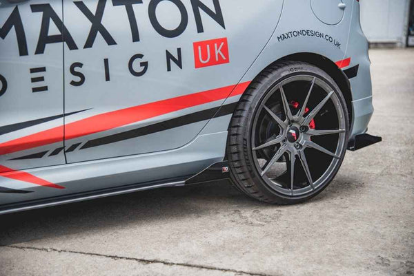 Maxton Design - STREET PRO SIDE SKIRT SPLITTERS (+FLAPS) FORD FIESTA MK8/8.5 ST/ ST LINE (2017-)