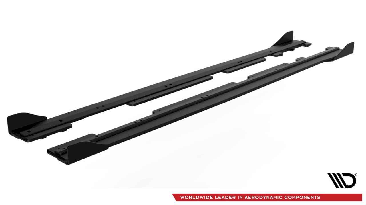 Maxton Design - STREET PRO SIDE SKIRT SPLITTERS (+FLAPS) FORD FIESTA MK8/8.5 ST/ ST LINE (2017-)