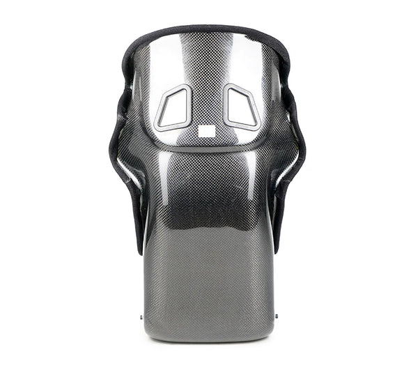 NRG Innovations PRISM FRP-RS700M-BK1 FIA Competition Full Halo Carbon Bucket Seat - Medium - Aftermarket Car Van Motorhome RV Bucket Seats - Black / Orange / Blue