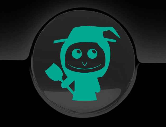 Adorable Witch Fuel Cap Car Sticker