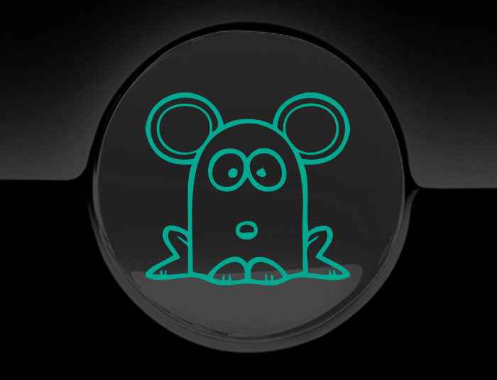 Funny Cartoon MouseFuel Cap Cover Car Sticker