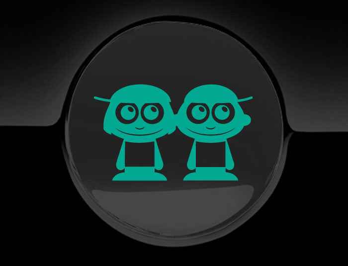Adorable Boys Fuel Cap Car Sticker