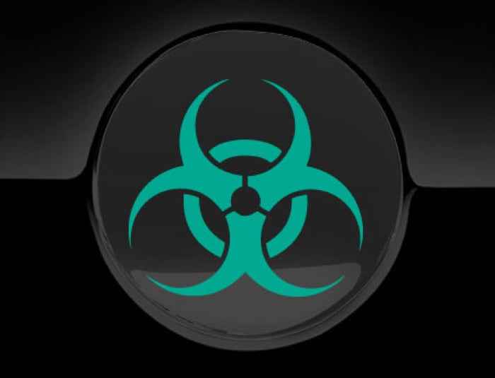 Biohazard Fuel Cap Cover Car Sticker