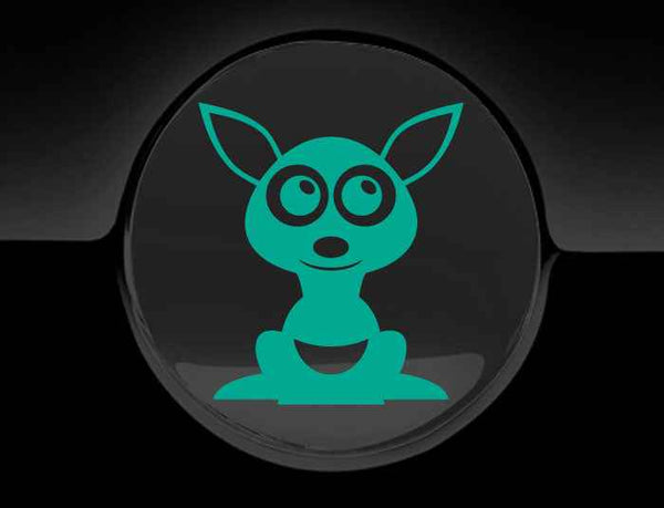 Adorable Kangaroo Fuel Cap Car Sticker