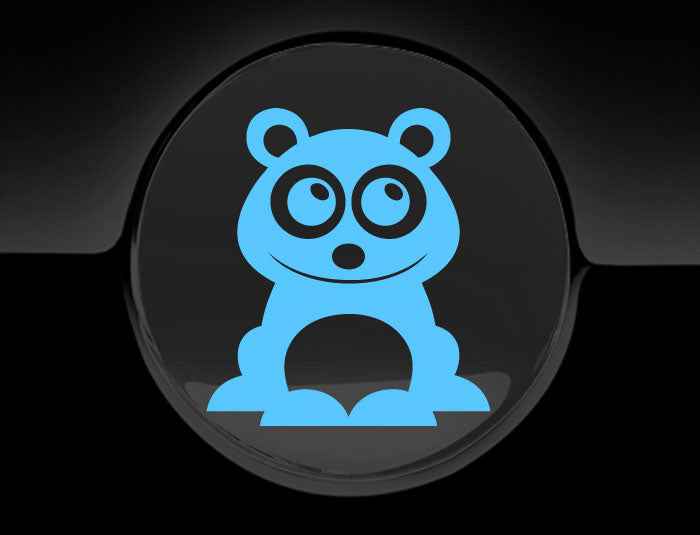 Adorable Panda Fuel Cap Car Sticker